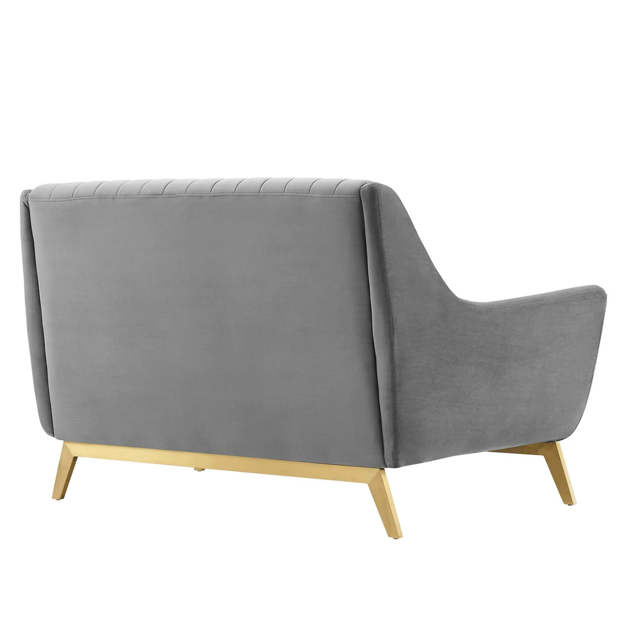 Channel Tufted Performance Velvet Loveseat