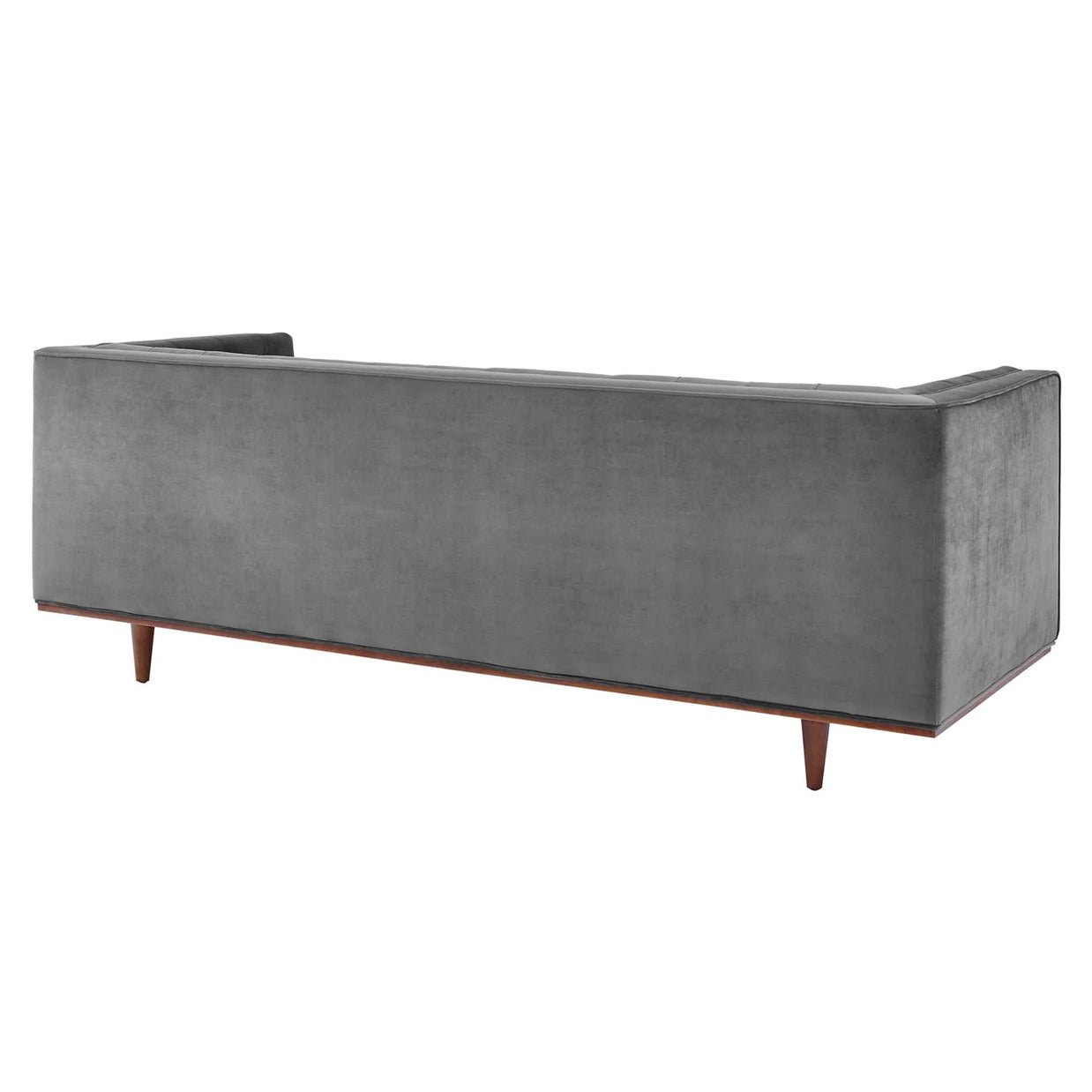 Tufted Velvet Gray Sofa