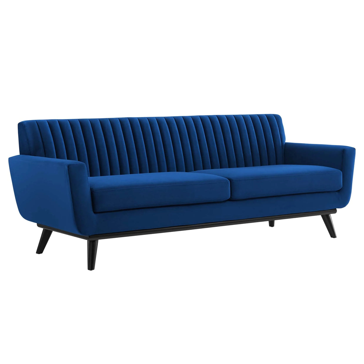 Tufted Velvet Teal Sofa