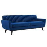 Tufted Velvet Teal Sofa