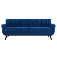 Tufted Velvet Teal Sofa