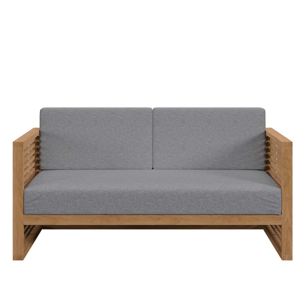 Grade A Teak Wood Outdoor Patio Loveseat