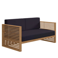 Grade A Teak Wood Outdoor Patio Loveseat