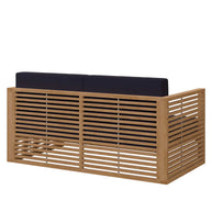 Grade A Teak Wood Outdoor Patio Loveseat