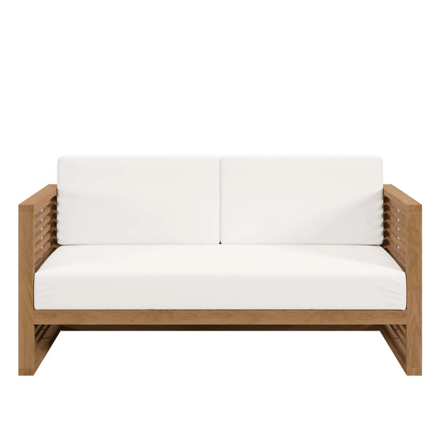 Grade A Teak Wood Outdoor Patio Loveseat