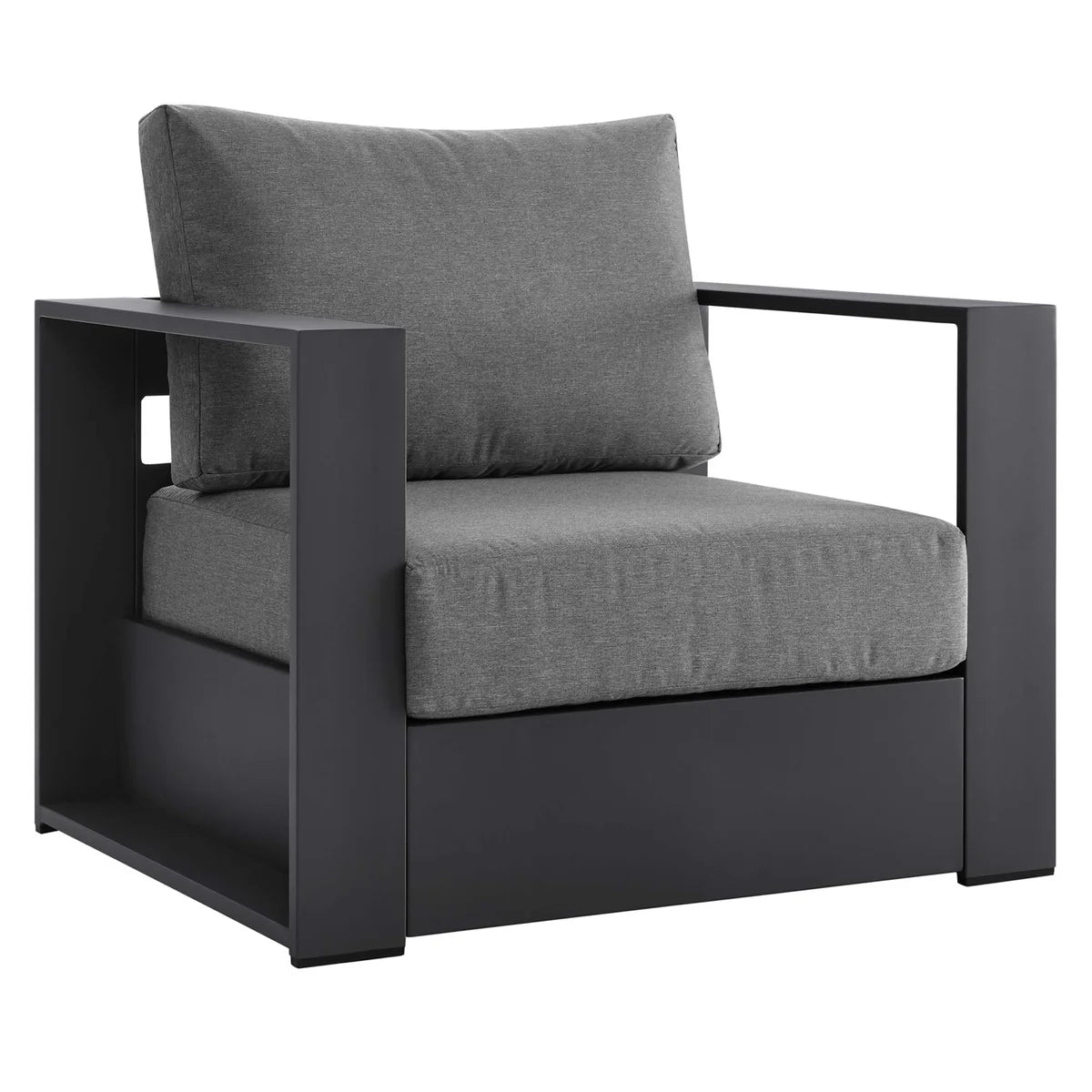 Modern Outdoor Patio Aluminum Armchair