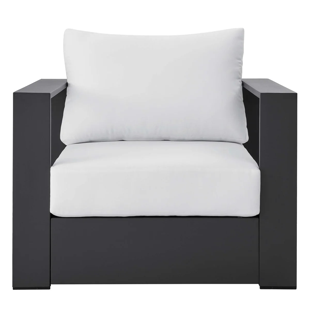 Modern Outdoor Patio Aluminum Armchair