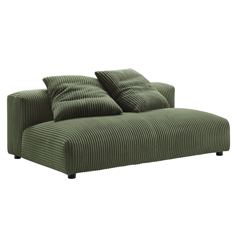 Modular Upholstered Armless Loveseat