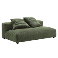 Modular Upholstered Armless Loveseat