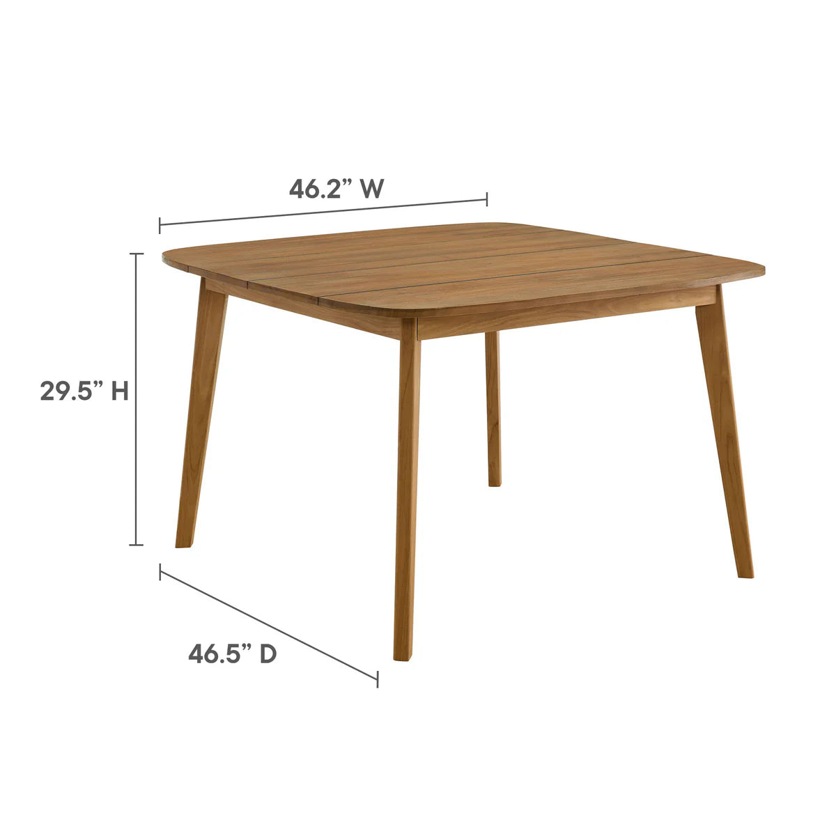 5-Piece Outdoor Teak & Rope Dining Set