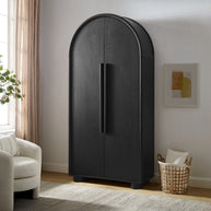 Tall Modern Arched Storage Cabinet