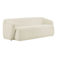 Modern Bouclé Curved Arm Sofa