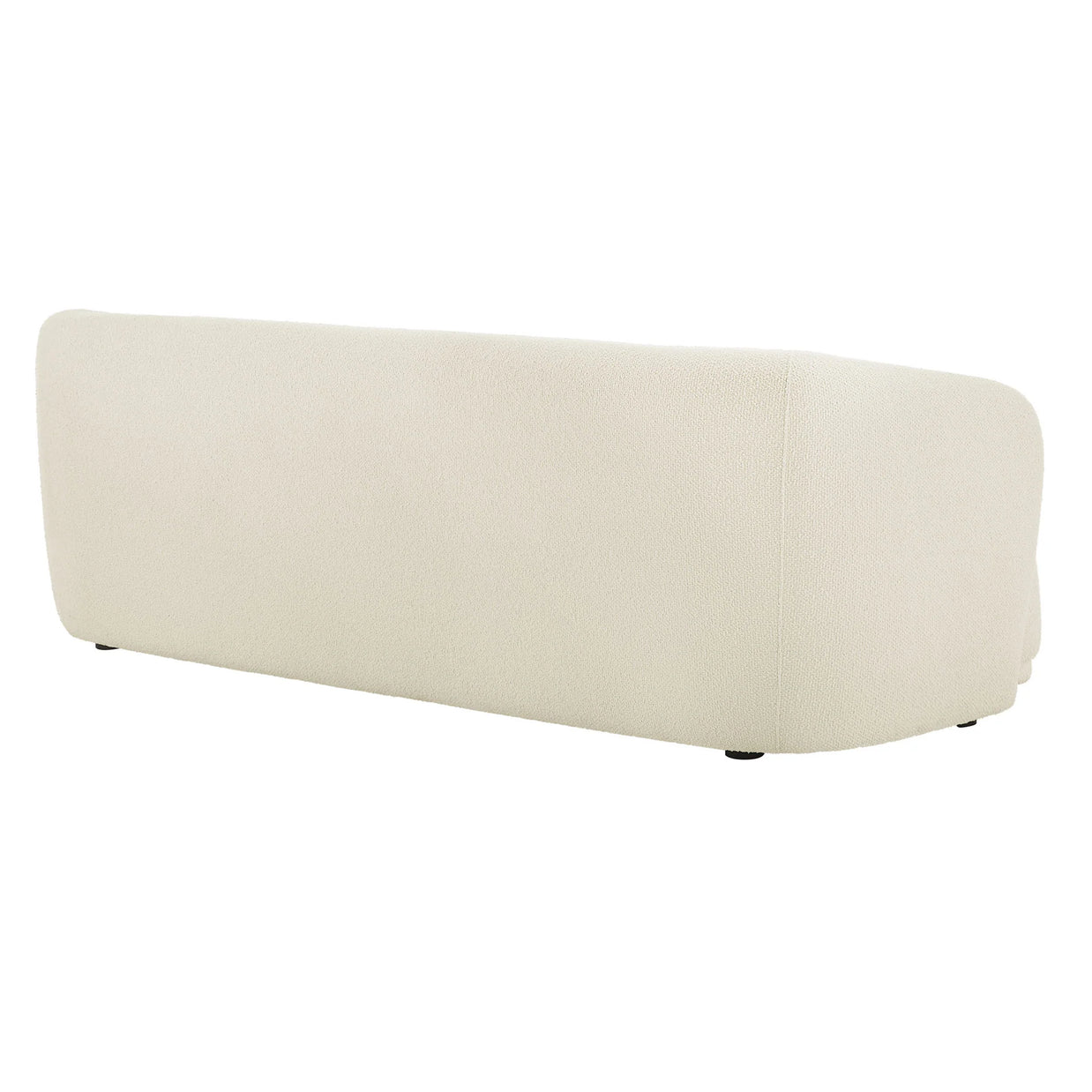 Modern Bouclé Curved Arm Sofa