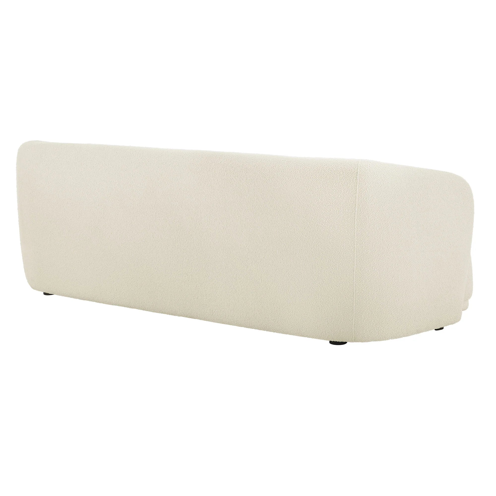 Modern Bouclé Curved Arm Sofa