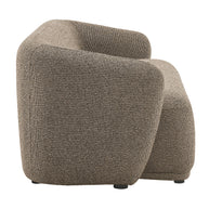 Modern Bouclé Curved Arm Sofa