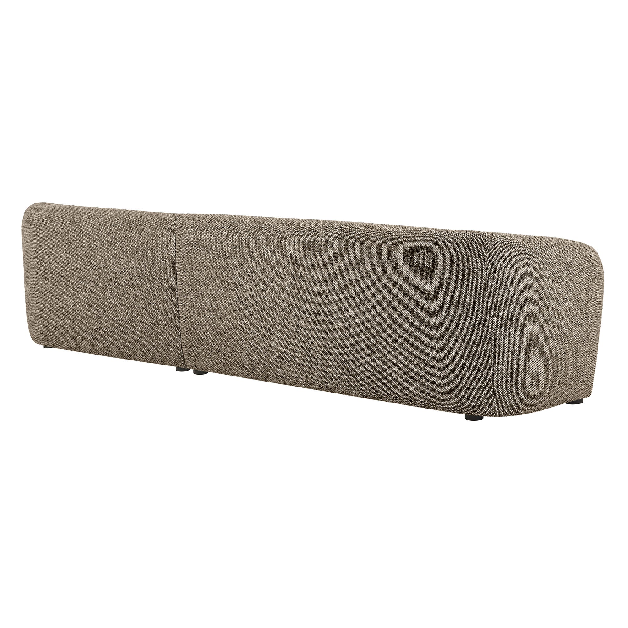 2-Piece Right-Facing Bouclé Modular Sofa with Chaise