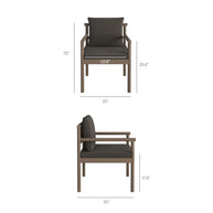 7-Piece Outdoor Teak Dining Set with 89