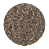 Indoor / Outdoor Round Faux Emperador Marble Coffee Table