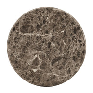 Indoor / Outdoor Round Faux Emperador Marble End Table