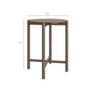 3-Piece Outdoor Teak Wood Bar Set