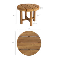 3-Piece Outdoor Teak Wood Armchair Conversation Set