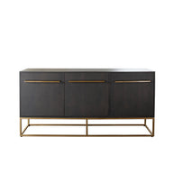 Modern Gray Sideboard with Gold Legs
