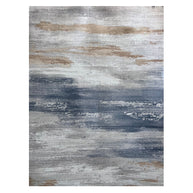 Vintage Abstract Blue & Neutral Area Rug