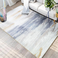 Vintage Abstract Blue & Neutral Area Rug