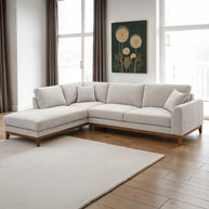 Mid-Century Modern Chenille Sectional