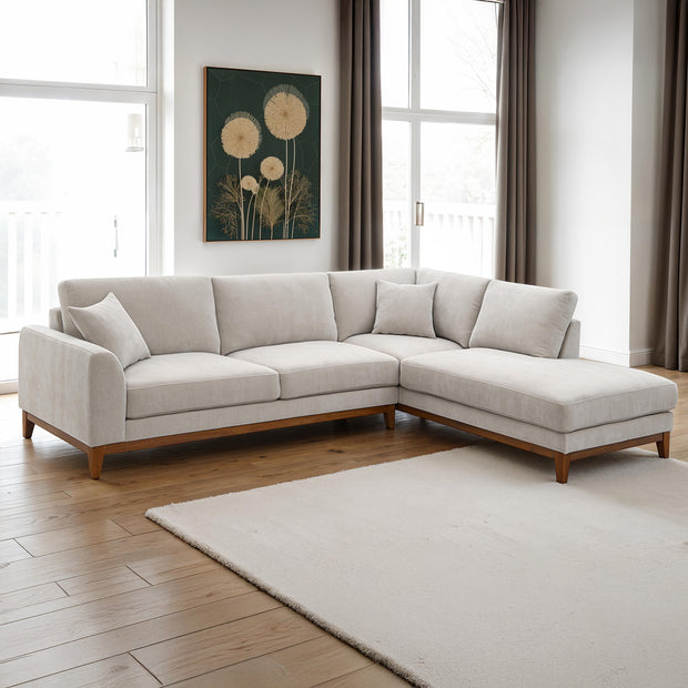 Mid-Century Modern Chenille Sectional