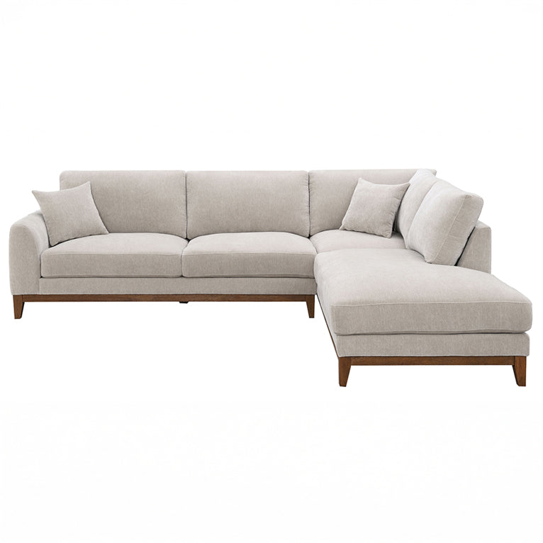 Mid-Century Modern Chenille Sectional