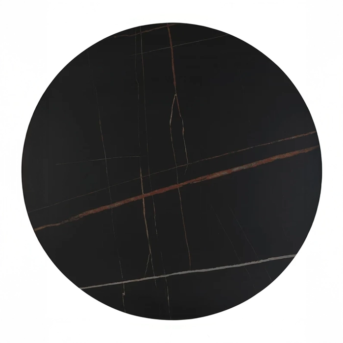 Round Metal & Ceramic Dining Table