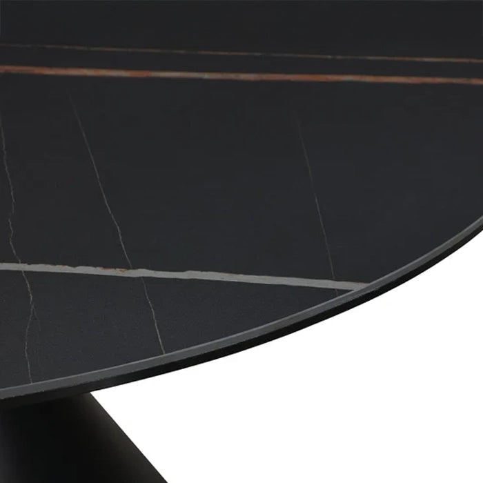 Round Metal & Ceramic Dining Table
