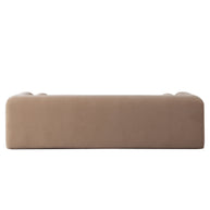 Modern Upholstered Curved Arm Sofa
