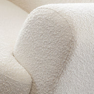 Modern Upholstered Curved Arm Sofa