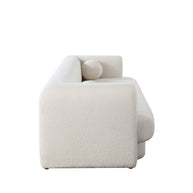 Modern Upholstered Curved Arm Sofa
