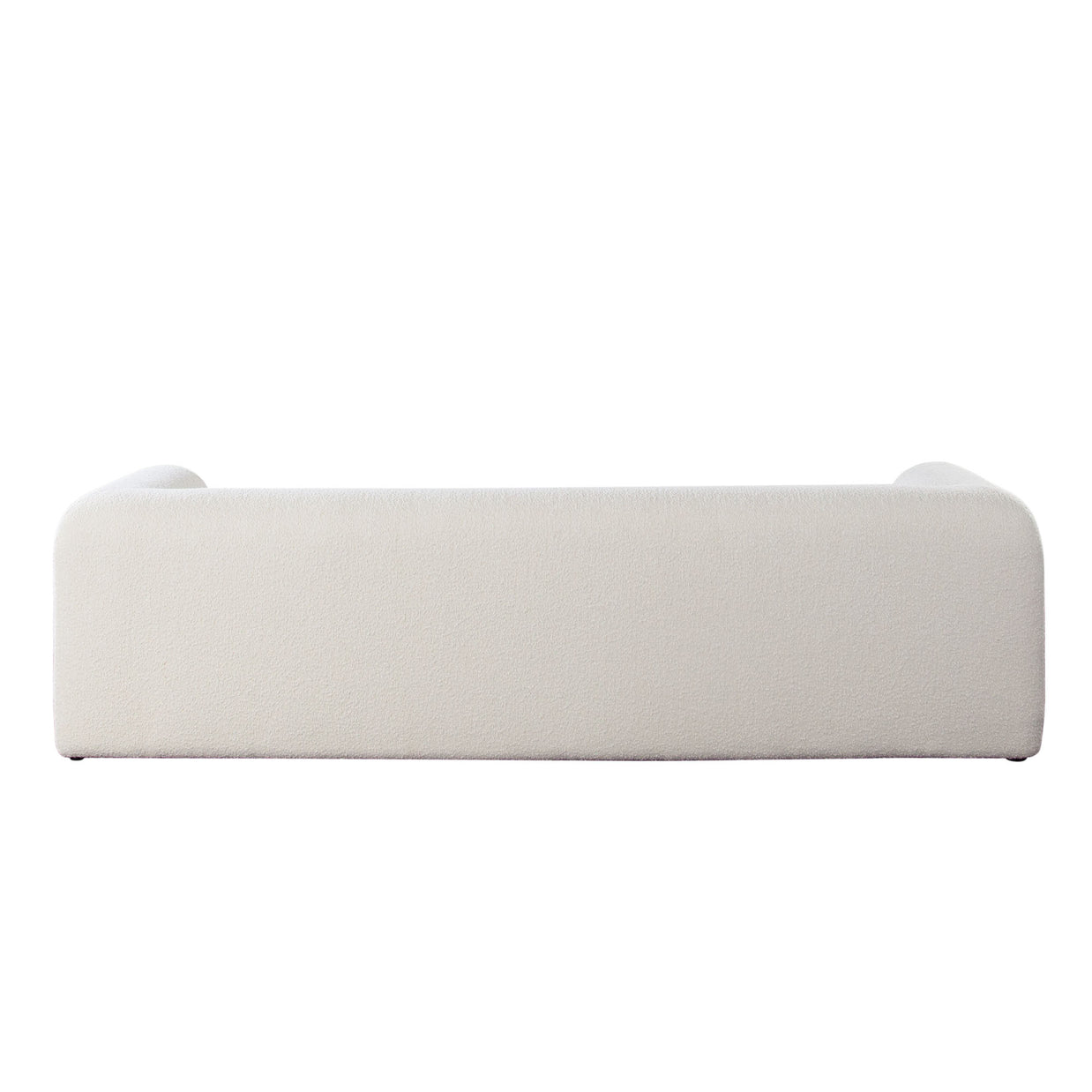 Modern Upholstered Curved Arm Sofa