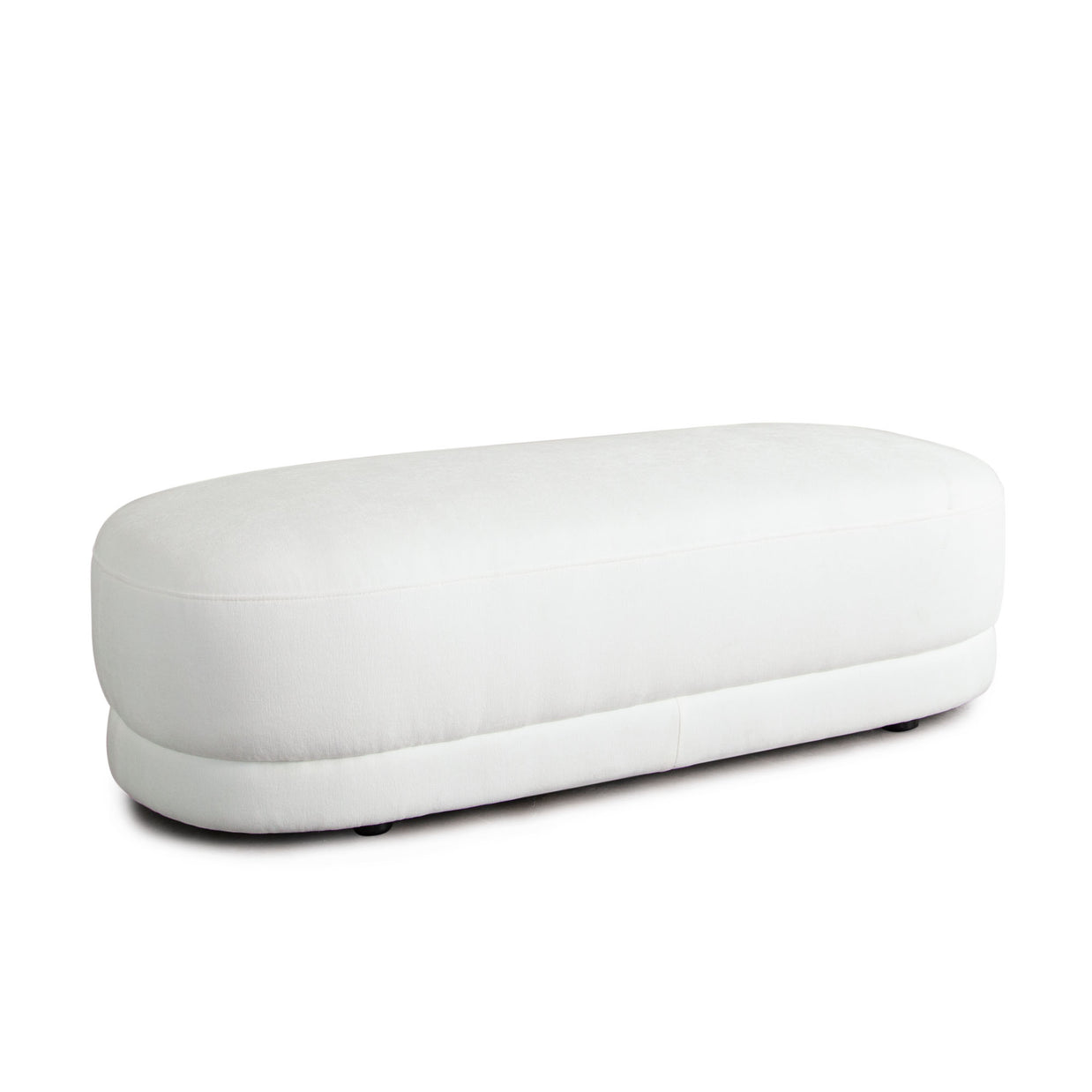 Sculpted Performance Fabric Bench