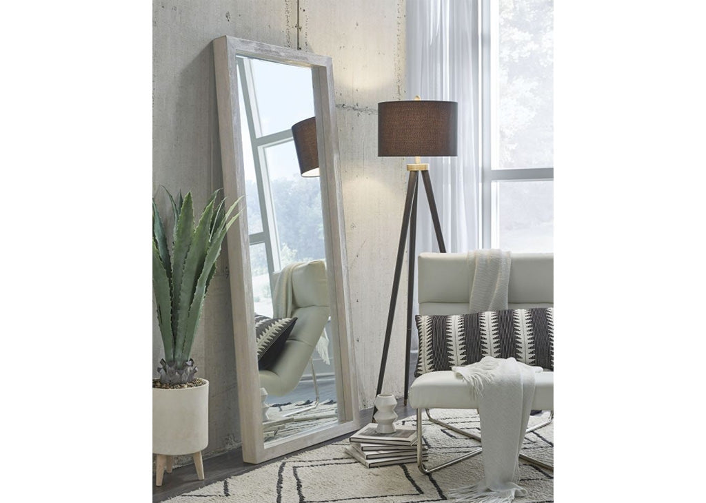 Mineral Gray Floor Mirror