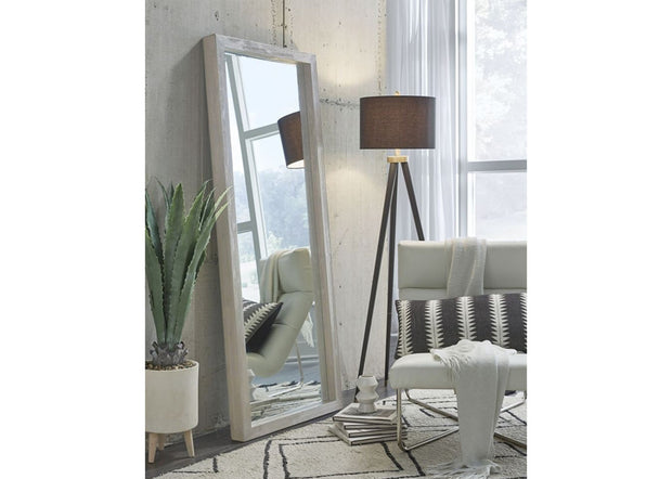 Mineral Gray Floor Mirror