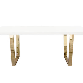 Glam White & Gold 5 PC Dining Set