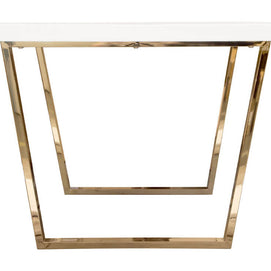 Glam White & Gold 5 PC Dining Set