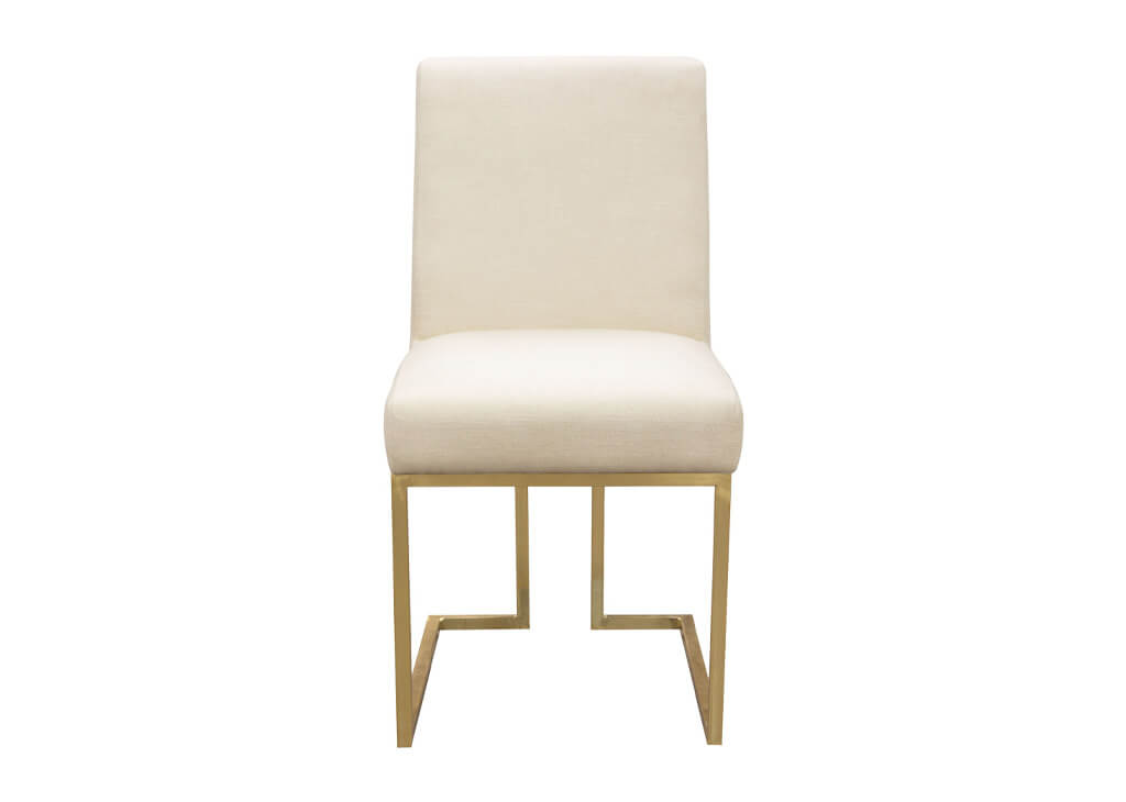 Glam White & Gold 5 PC Dining Set