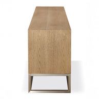 White Oak 3 Door Tv Media Console
