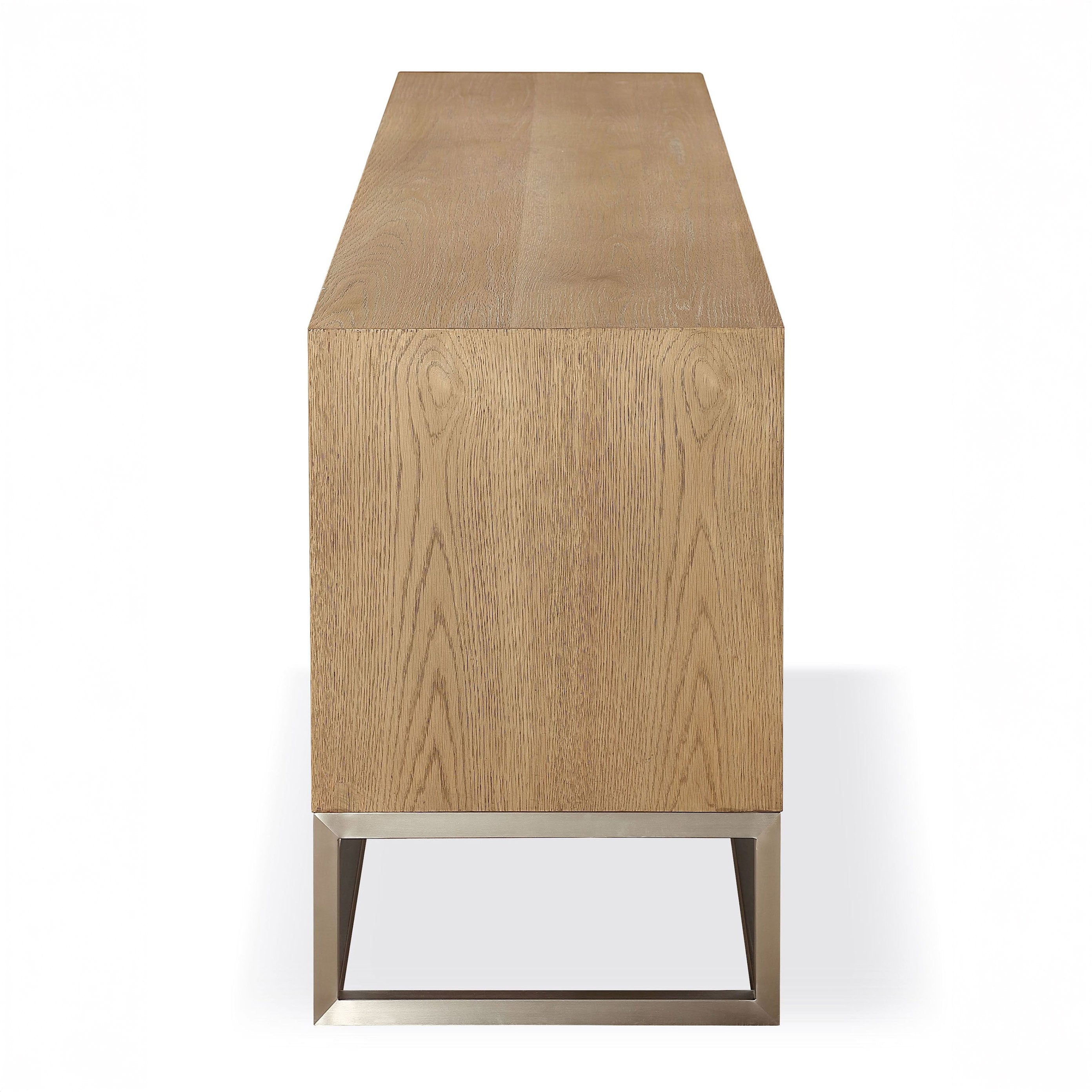 White Oak 3 Door Tv Media Console