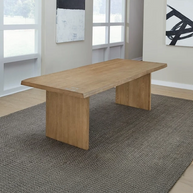 Modern White Oak Dining Table