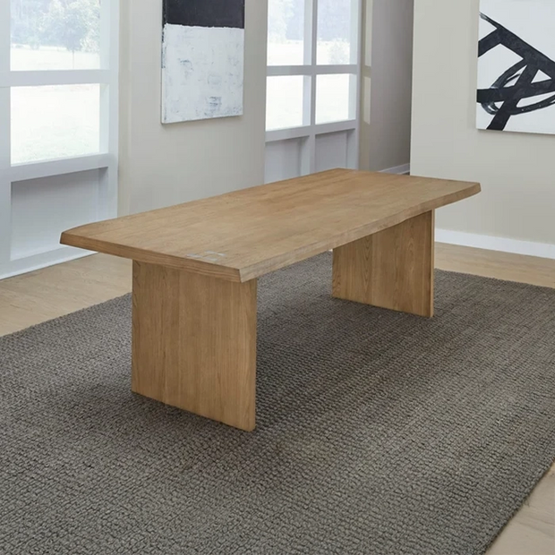 Modern White Oak Dining Table