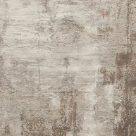 Cream & Taupe Abstract Round Area Rug