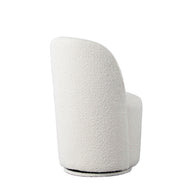 Modern Bouclé Swivel Dining Chairs (Set of 2)