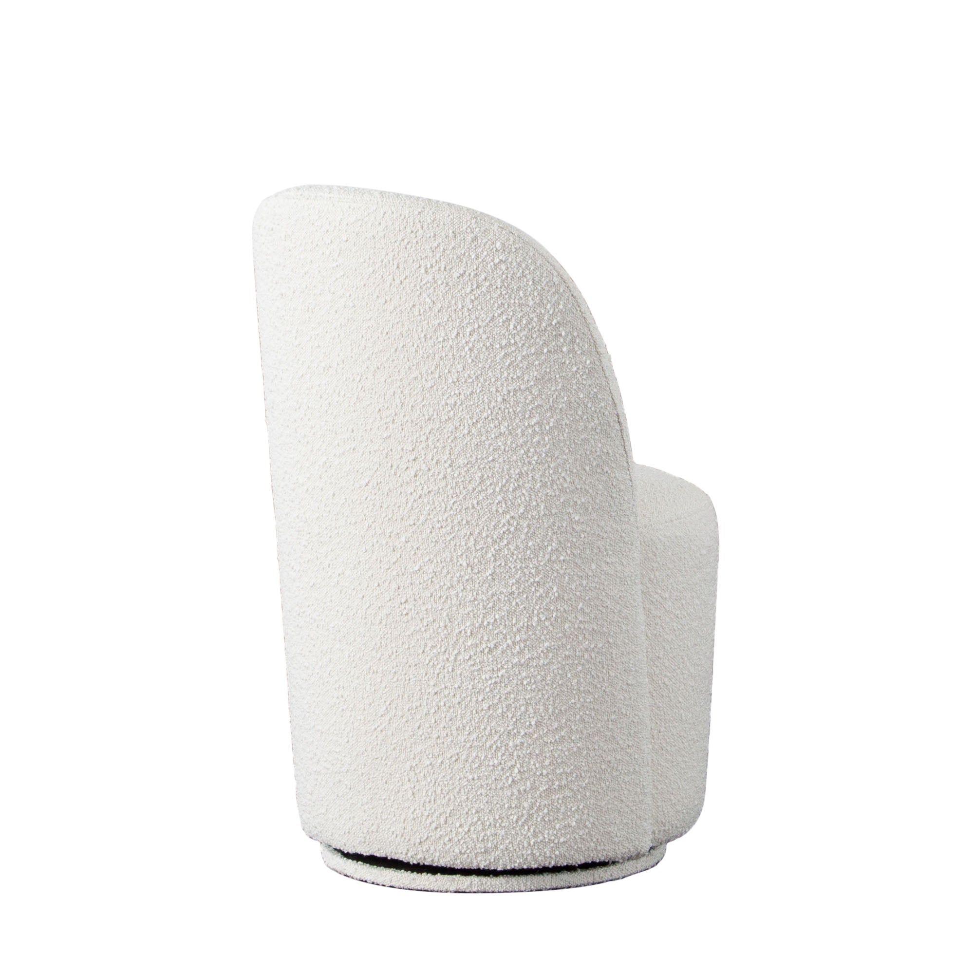 Modern Bouclé Swivel Dining Chairs (Set of 2)